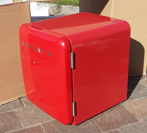 Create fridge retro - fridge, rosso