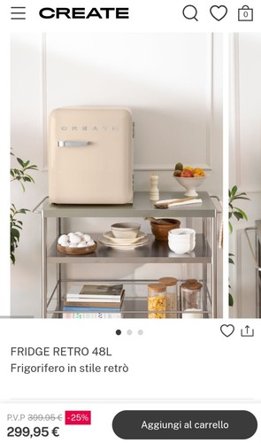Create fridge retro 48l - fridge,